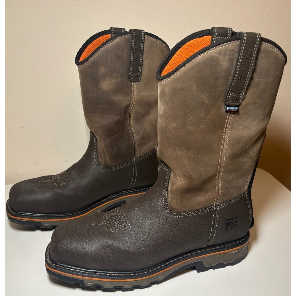 Timberland PRO True Grit Waterproof Work Boots | Brown | Men's Size 13 - Picture 11 of 11